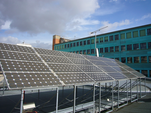 Champ photovoltaïque de l'installation Phébus