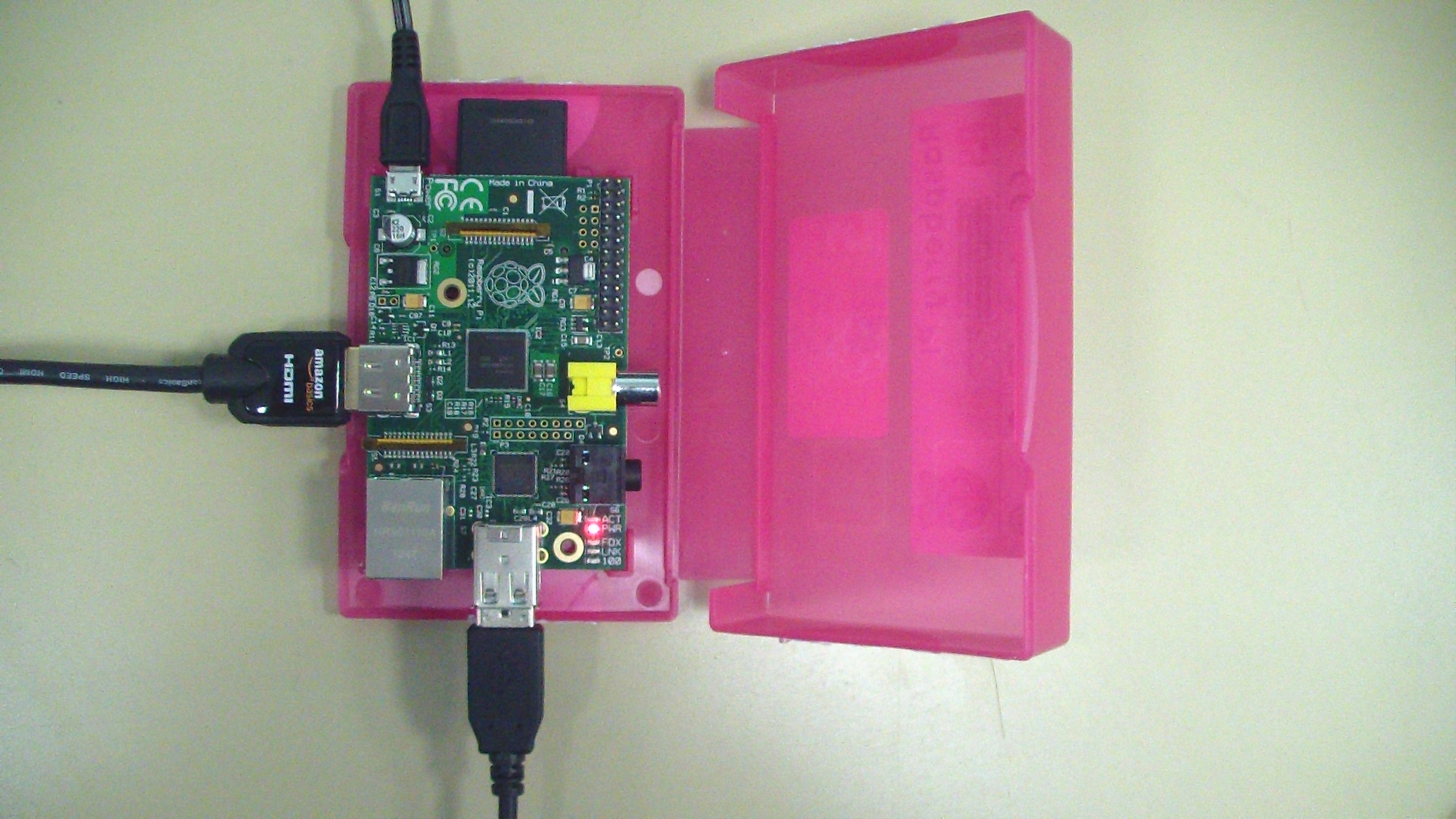 Raspberry avec boitier